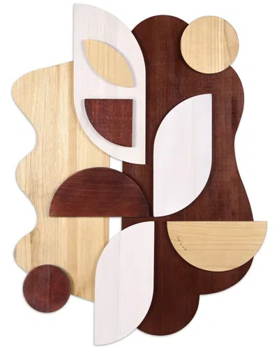 EMPIRE ART DIRECT EMPIRE ART DIRECT SANDS SERENADE I HANDMADE DIMENSIONAL SOLID WOOD ABSTRACT WALL ART