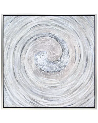 EMPIRE ART DIRECT EMPIRE ART DIRECT SILVER SWIRL BY MARTIN EDWARDS WALL ART