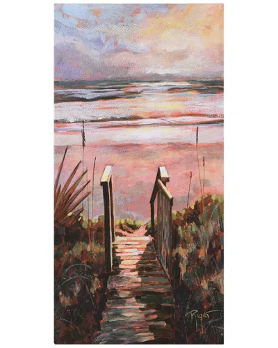 EMPIRE ART DIRECT EMPIRE ART DIRECT SUNSET PATHWAY WRAPPED CANVAS WALL ART