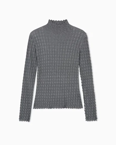 EMPORIO ARMANI 3D-EFFECT LUREX KNIT