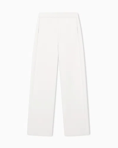 EMPORIO ARMANI ASV DOUBLE JERSEY TROUSERS WITH AN ELASTICATED WAIST