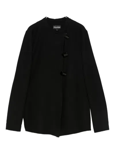 EMPORIO ARMANI ASYMMETRIC-FASTENING JACKET