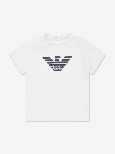 EMPORIO ARMANI EMPORIO ARMANI BABY BOYS LOGO T-SHIRT