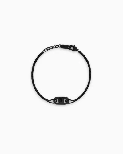 EMPORIO ARMANI BLACK CRYSTAL ID BRACELET