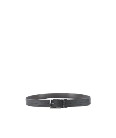 EMPORIO ARMANI EMPORIO ARMANI LOGO EMBOSSED REVERSIBLE BELT