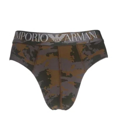 EMPORIO ARMANI CAMOUFLAGE PRINTED LOGO UNDERWEAR