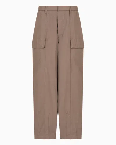 EMPORIO ARMANI COTTON CARGO TROUSERS