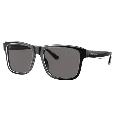 EMPORIO ARMANI EA 4208 605187 56MM UNISEX SQUARE SUNGLASSES