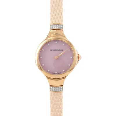 EMPORIO ARMANI GOLD PLATED WRISTWATCH (PRE-OWNED)