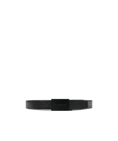 EMPORIO ARMANI LOGO ENGRAVING BELT