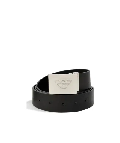 EMPORIO ARMANI LOGO ENGRAVING BELT