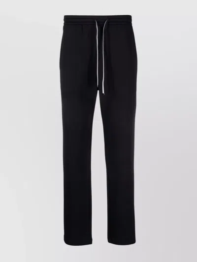 EMPORIO ARMANI LOGO COTTON SWEATPANTS WITH POCKETS