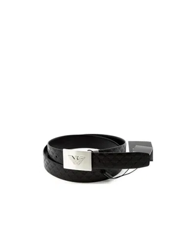 EMPORIO ARMANI LOGO-PATTERNED BELT