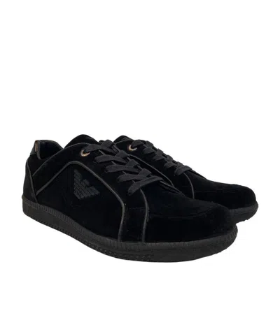 EMPORIO ARMANI LOGO DETAILS CASUAL SPORTS SHOES