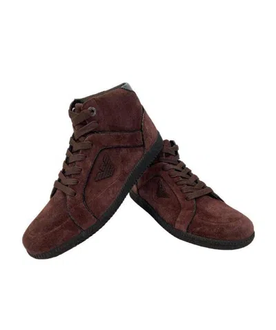 EMPORIO ARMANI LOGO DETAILS CASUAL SPORTS SHOES