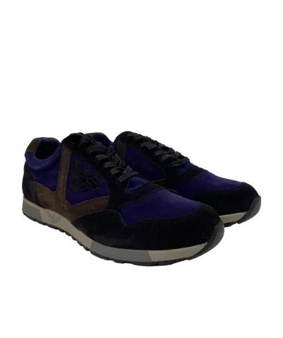 EMPORIO ARMANI LOGO DETAILS CASUAL SPORTS SHOES