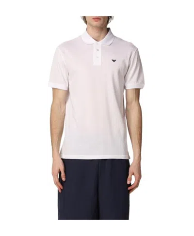 EMPORIO ARMANI LOGO-EMBROIDERED POLO SHIRT