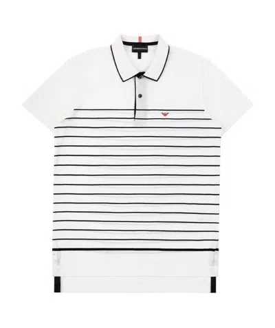 EMPORIO ARMANI LOGO EMBROIDERED POLO SHIRT