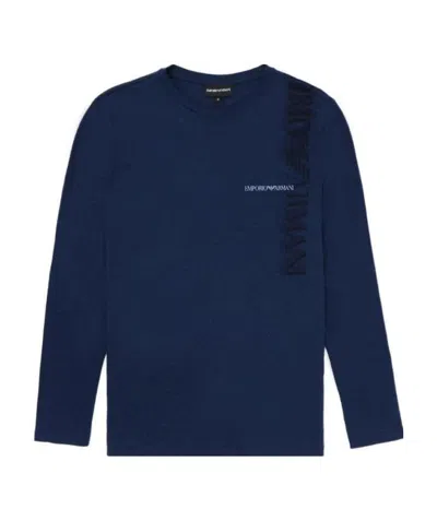 EMPORIO ARMANI LOGO EMBROIDERED T-SHIRT