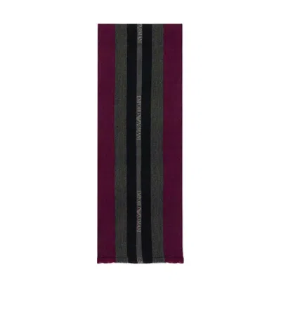 EMPORIO ARMANI LOGO INLAID SCARF
