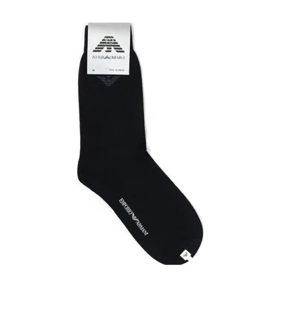 EMPORIO ARMANI LOGO KNITTED SOCKS