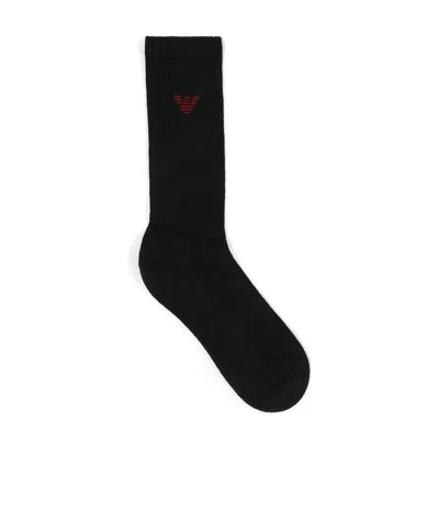 EMPORIO ARMANI LOGO KNITTED SOCKS