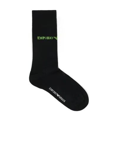 EMPORIO ARMANI LOGO KNITTED SOCKS