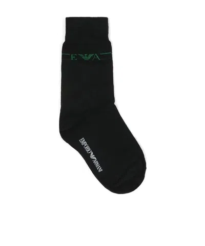 EMPORIO ARMANI LOGO KNITTED SOCKS