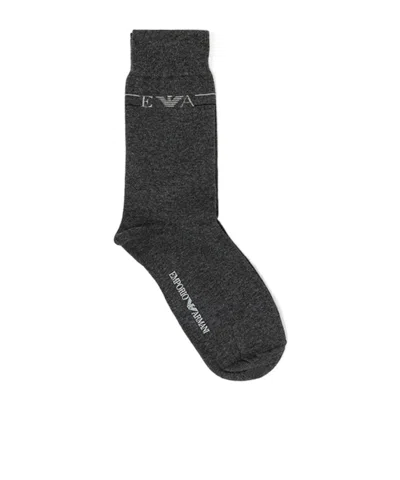 EMPORIO ARMANI LOGO KNITTED SOCKS