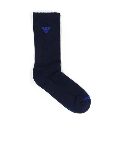 EMPORIO ARMANI LOGO KNITTED SOCKS