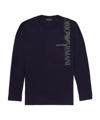 EMPORIO ARMANI LOGO LONG-SLEEVED T-SHIRT