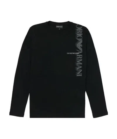 EMPORIO ARMANI LOGO LONG-SLEEVED T-SHIRT