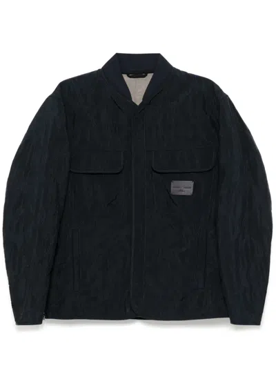 EMPORIO ARMANI LOGO-PATCH PADDED JACKET