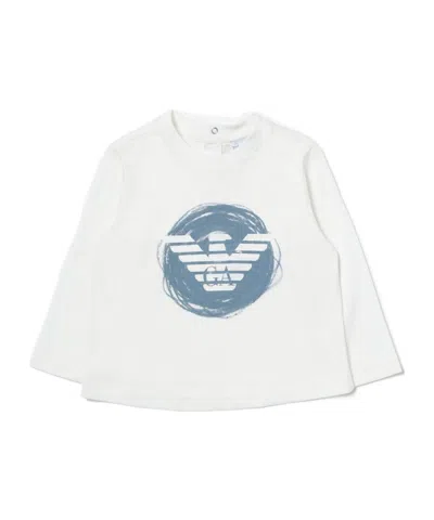 EMPORIO ARMANI EMPORIO ARMANI KIDS LOGO PRINTED CREWNECK T-SHIRT