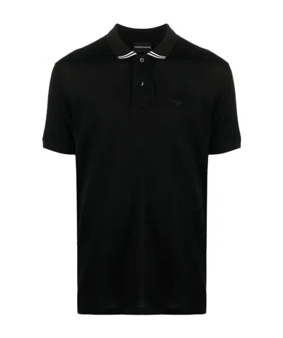 EMPORIO ARMANI LOGO-PRINT POLO SHIRT