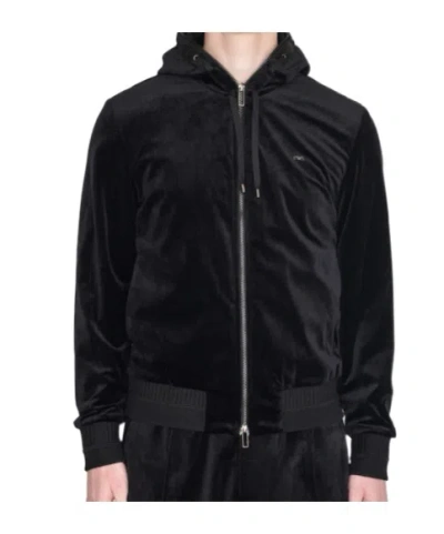 EMPORIO ARMANI LONG SLEEVE HOODED SWEATSHIRT