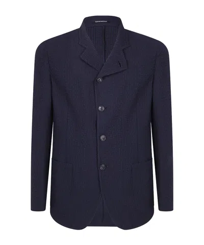 EMPORIO ARMANI TEXTURED WOOL JACKET