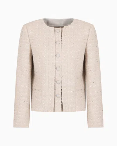 EMPORIO ARMANI LUREX TWEED JACKET