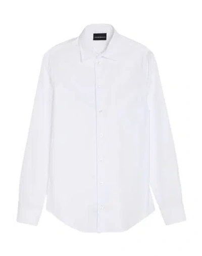 EMPORIO ARMANI EMPORIO ARMANI MAN SHIRT WHITE SIZE M COTTON