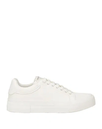 EMPORIO ARMANI EMPORIO ARMANI MAN SNEAKERS WHITE SIZE 9 LEATHER
