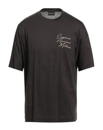 EMPORIO ARMANI EMPORIO ARMANI MAN T-SHIRT DARK GREEN SIZE M COTTON