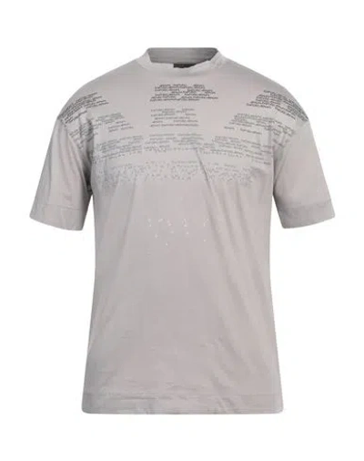 EMPORIO ARMANI EMPORIO ARMANI MAN T-SHIRT GREY SIZE L COTTON