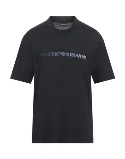 EMPORIO ARMANI EMPORIO ARMANI MAN T-SHIRT MIDNIGHT BLUE SIZE XXL COTTON
