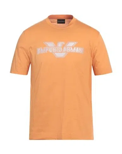 EMPORIO ARMANI EMPORIO ARMANI MAN T-SHIRT ORANGE SIZE L COTTON
