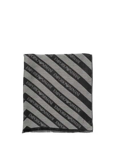 EMPORIO ARMANI MAN WOVEN SCARF MAN EMPORIO ARMANI 6252554F380-00041 GREY