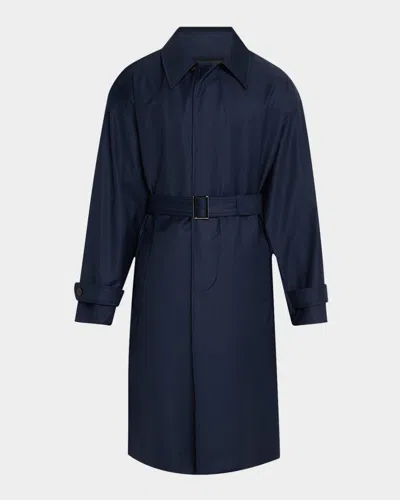 EMPORIO ARMANI MEN'S BELTED TRENCH COAT
