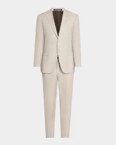 EMPORIO ARMANI MEN'S MICRO-DOT SUIT