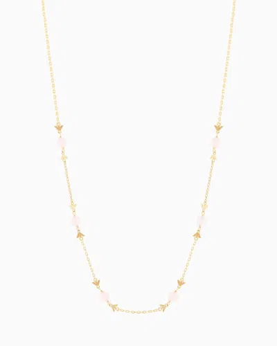 EMPORIO ARMANI GOLD-TONE BRASS STATION NECKLACE