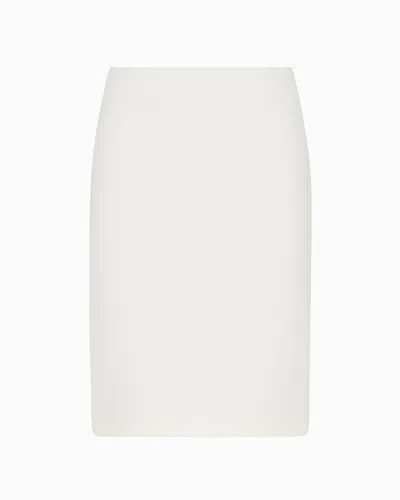 EMPORIO ARMANI OTTOMAN JERSEY PENCIL SKIRT