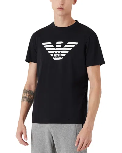 EMPORIO ARMANI ESSENTIAL PIMA COTTON LOGO GRAPHIC TEE